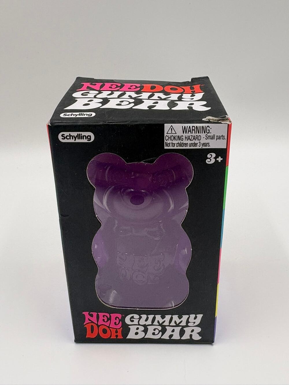 NeeDoh Gummy Bear Purple Groovy Grape Schylling Squishy Sensory Toy NEW
